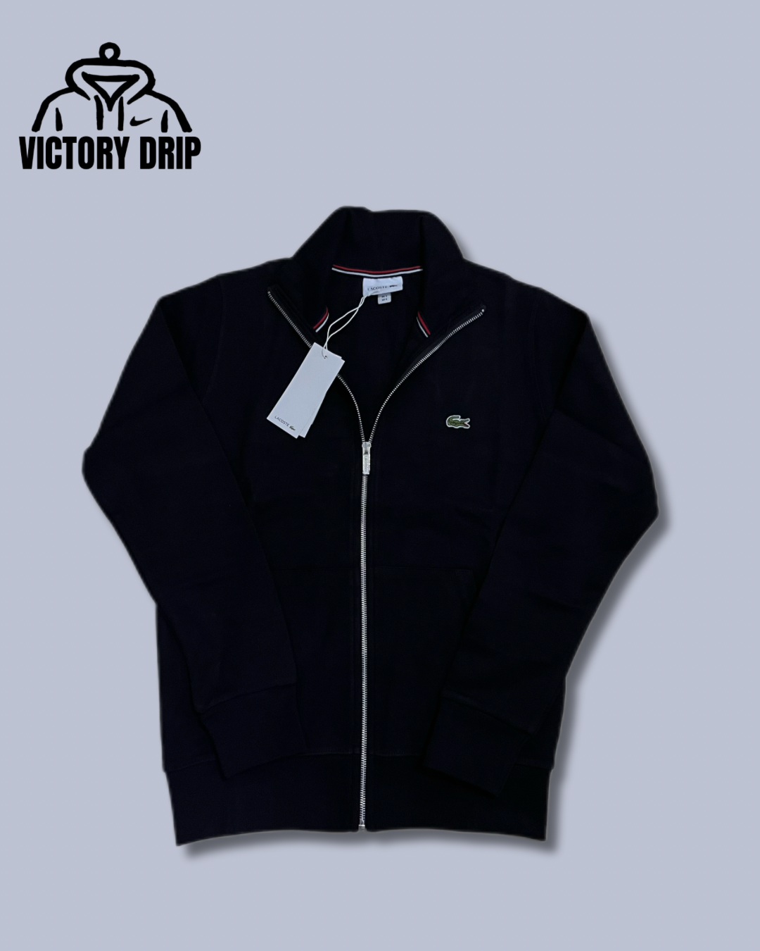 Lacoste zip crni